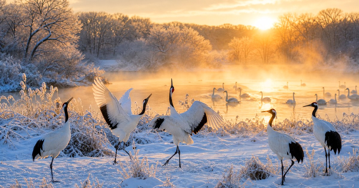 Birdwatching in Hokkaido Winter: Whooper Swans, Red-crowned Cranes, and Where to See Them